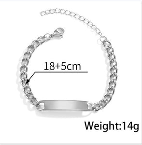 Unique Laser Engraved Eye Bracelet – Japanese Style Stainless Steel Jewelry for Couples