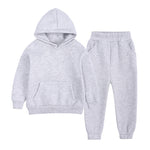 European And American Fleece Sweater Suit Middle And Big Children