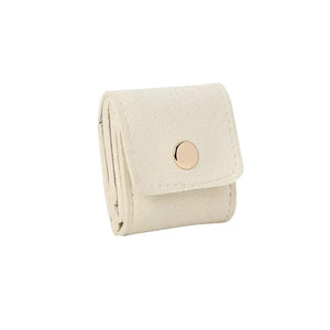 Portable Japanese Jewelry Bag – Soft Microfiber Ring Organizer for Travel & Daily Use