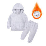 European And American Fleece Sweater Suit Middle And Big Children