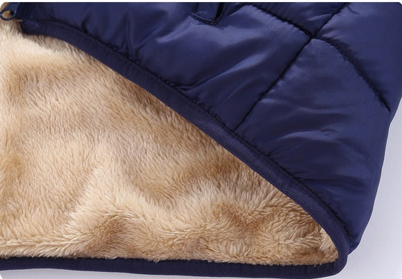 Children’s Lambskin Coat with Detachable Hood – Warm, Soft, and Stylish Winter Jacket for Kids Aged 3–8