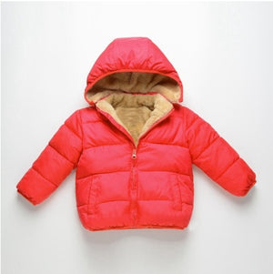 Children’s Lambskin Coat with Detachable Hood – Warm, Soft, and Stylish Winter Jacket for Kids Aged 3–8