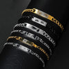 Unique Laser Engraved Eye Bracelet – Japanese Style Stainless Steel Jewelry for Couples