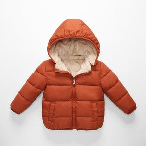 Children’s Lambskin Coat with Detachable Hood – Warm, Soft, and Stylish Winter Jacket for Kids Aged 3–8