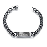 Unique Laser Engraved Eye Bracelet – Japanese Style Stainless Steel Jewelry for Couples