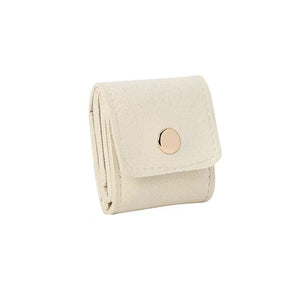 Portable Japanese Jewelry Bag – Soft Microfiber Ring Organizer for Travel & Daily Use