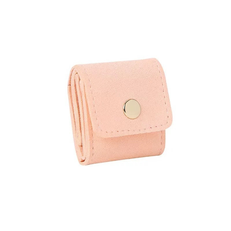 Portable Japanese Jewelry Bag – Soft Microfiber Ring Organizer for Travel & Daily Use