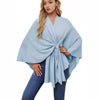 Loose V-Neck Shawl Cape Jacket – Cotton Batwing Sleeve Cardigan for Women, Casual Commuting Style, Multiple Colors