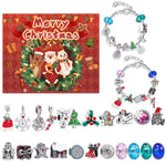 Festive Golden Christmas DIY Bracelet for Kids – Santa, Snowman & Holiday Charm Jewelry
