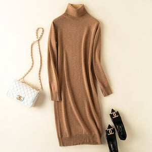 Cozy Elegance Knit Wool Skirt – Soft, Stylish, & Warm Bottoming Sweater Skirt for Women