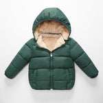 Children’s Lambskin Coat with Detachable Hood – Warm, Soft, and Stylish Winter Jacket for Kids Aged 3–8