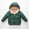 Children’s Lambskin Coat with Detachable Hood – Warm, Soft, and Stylish Winter Jacket for Kids Aged 3–8
