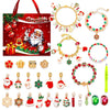 Festive Golden Christmas DIY Bracelet for Kids – Santa, Snowman & Holiday Charm Jewelry