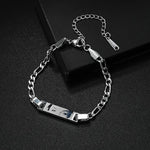 Unique Laser Engraved Eye Bracelet – Japanese Style Stainless Steel Jewelry for Couples