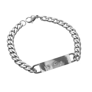 Unique Laser Engraved Eye Bracelet – Japanese Style Stainless Steel Jewelry for Couples
