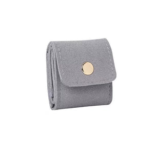 Portable Japanese Jewelry Bag – Soft Microfiber Ring Organizer for Travel & Daily Use