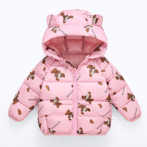 Lightweight Cotton Jacket for Kids – Warm Hooded Animal & Cartoon Print Coat for Boys & Girls