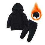 European And American Fleece Sweater Suit Middle And Big Children