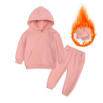 European And American Fleece Sweater Suit Middle And Big Children