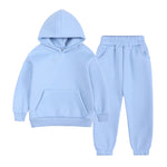 European And American Fleece Sweater Suit Middle And Big Children